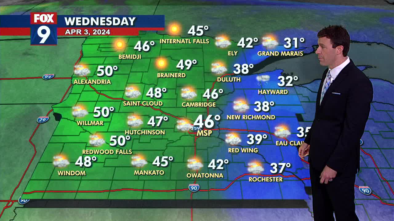 MN weather: Cooler and windy Wednesday | FOX 9 Minneapolis-St. Paul