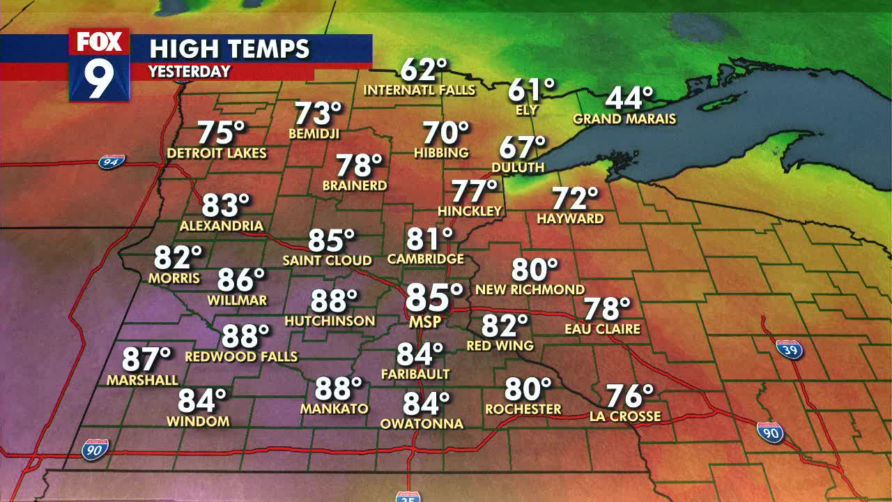 MN weather: Warm Sunday before rain returns