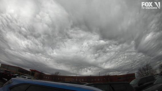Dramatic clouds over Hudson, Wisconsin