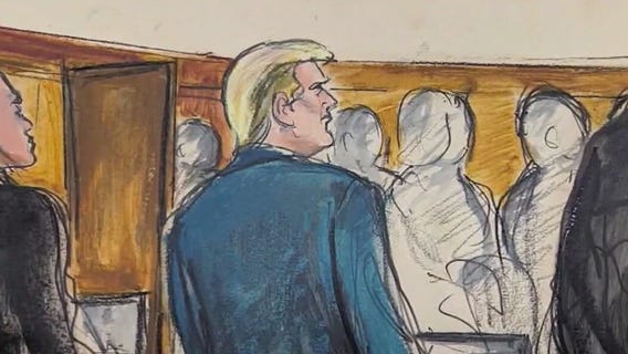 Former President Trump's hush money trial continues