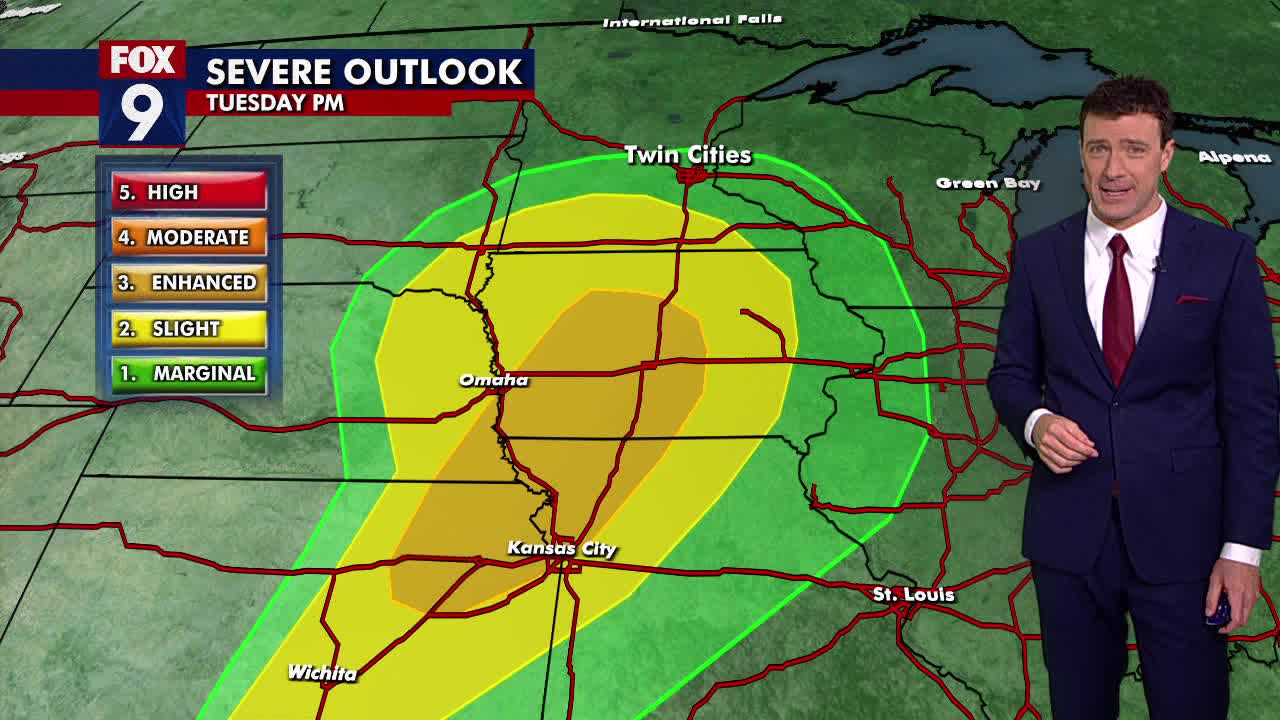 MN weather: Quiet start but turning stormy Tuesday | FOX 9 Minneapolis ...