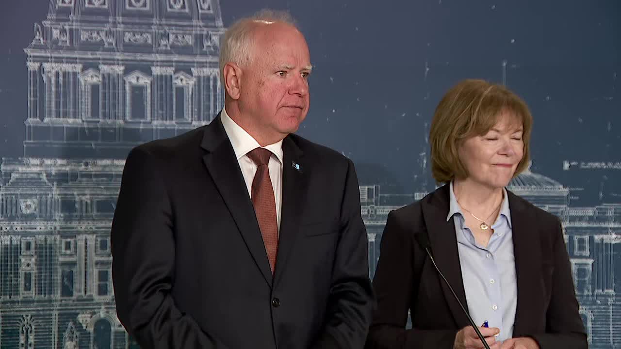 Gov. Walz, Sen. Smith on Trump's visit to MN [RAW]