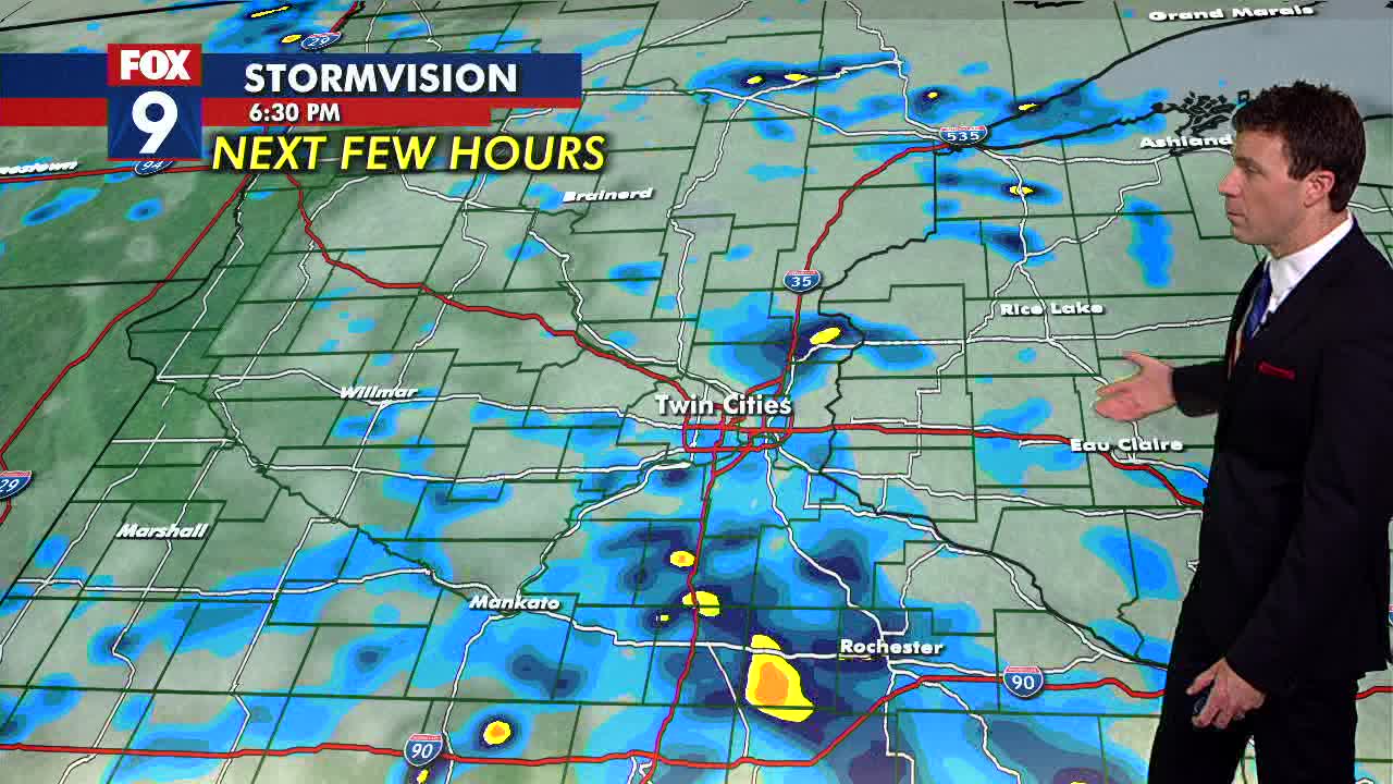 MN weather: Scattered rumbles Monday afternoon | FOX 9 Minneapolis-St. Paul