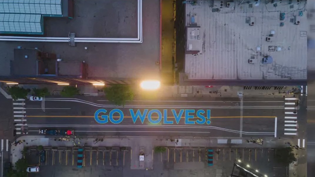 Mpls Mayor Frey on Timberwolves Game 2 block party