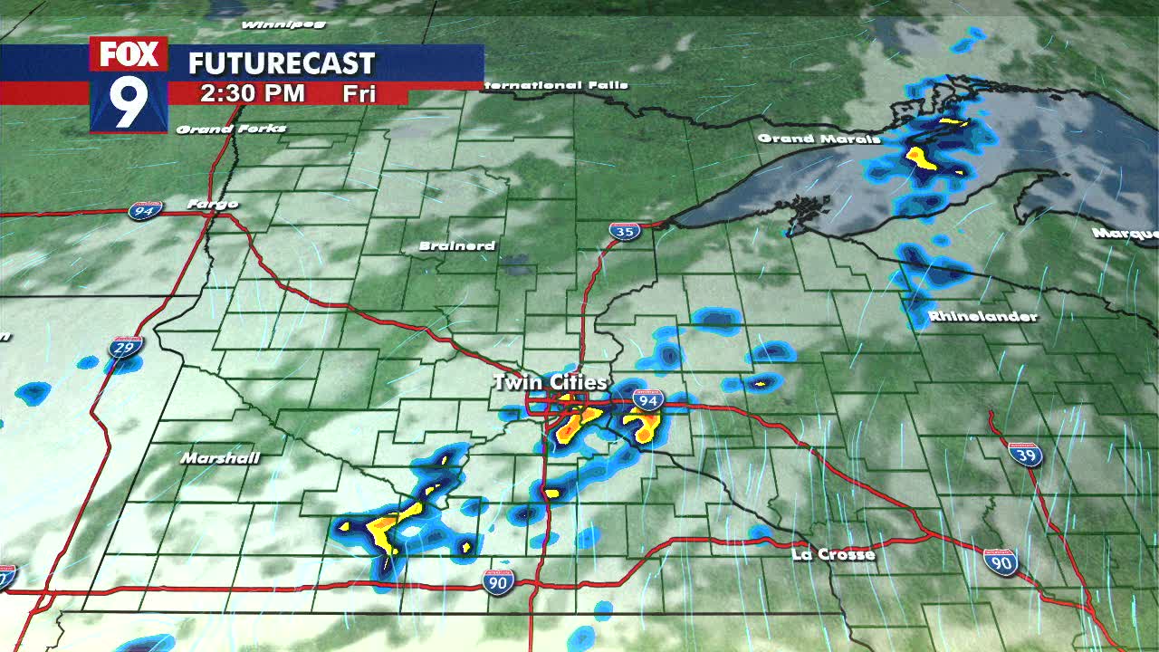 MN weather: Downpours possible through Friday night