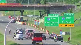 Fatal crash on I-694 Sunday morning