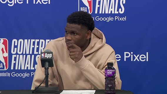 Anthony Edwards reacts after season-ending loss to Mavericks