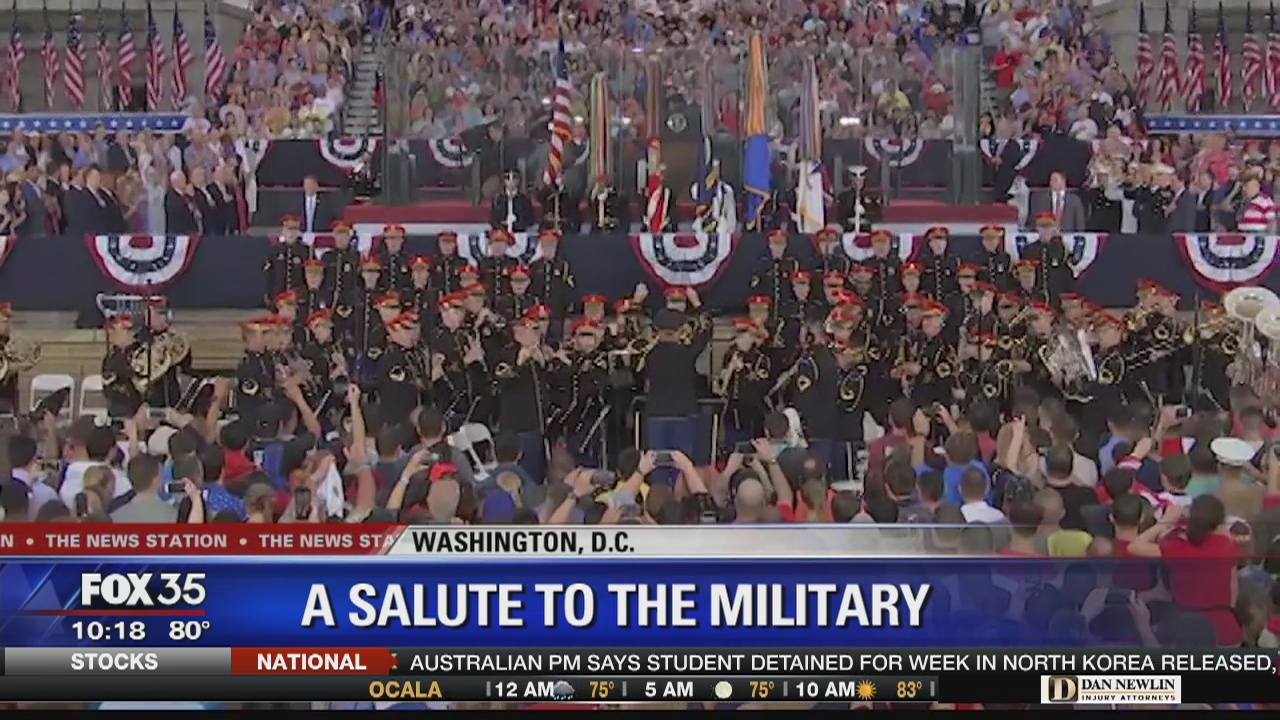 Trump delivers Salute to America Address