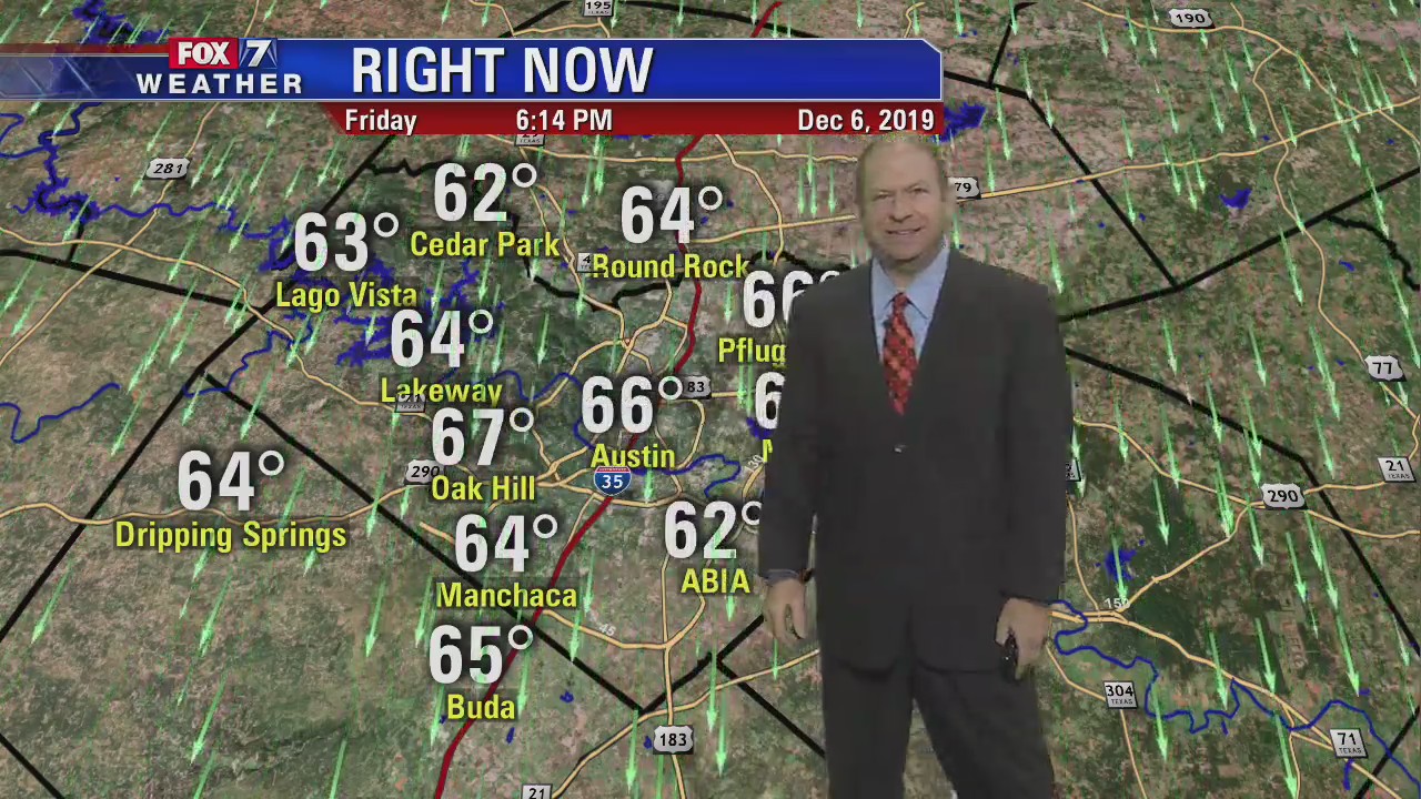 Evening weather forecast for December 6, 2019