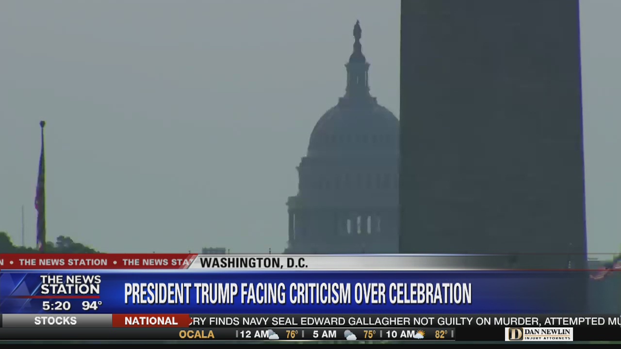 Trump criticized for Fourth of July plans