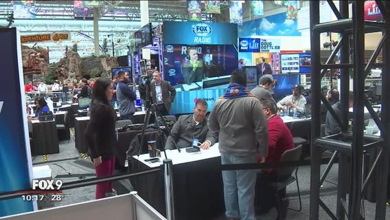 Radio Row full of familiar faces for the Super Bowl
