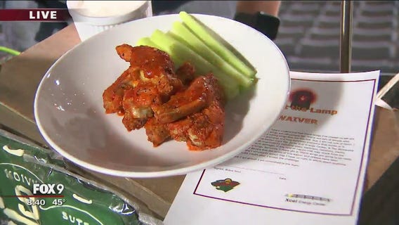 Minnesota Wild chicken wings so hot they require a waiver