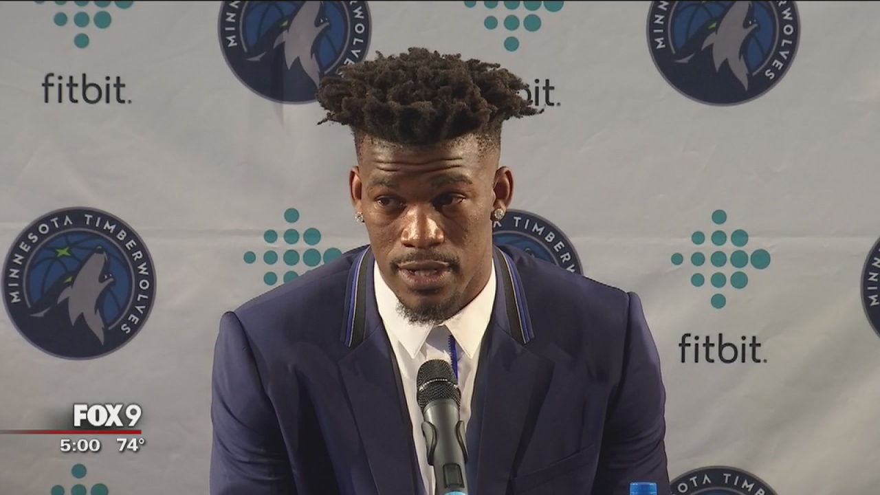 Timberwolves introduce Jimmy Butler at MOA
