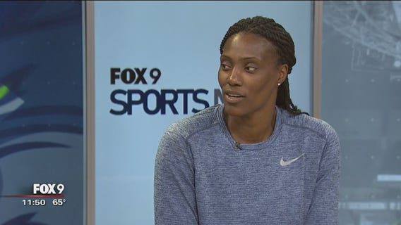 Fox 9's Hobie Artigue chats with Lynx' Sylvia Fowles
