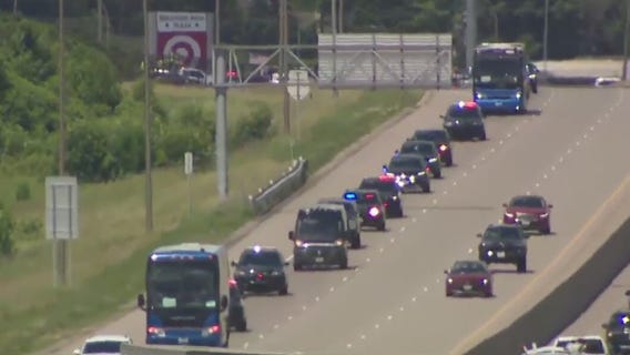 Full procession for MPD Officer Jamal Mitchell