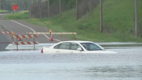 Aftermath of flooding in northern Minnesota