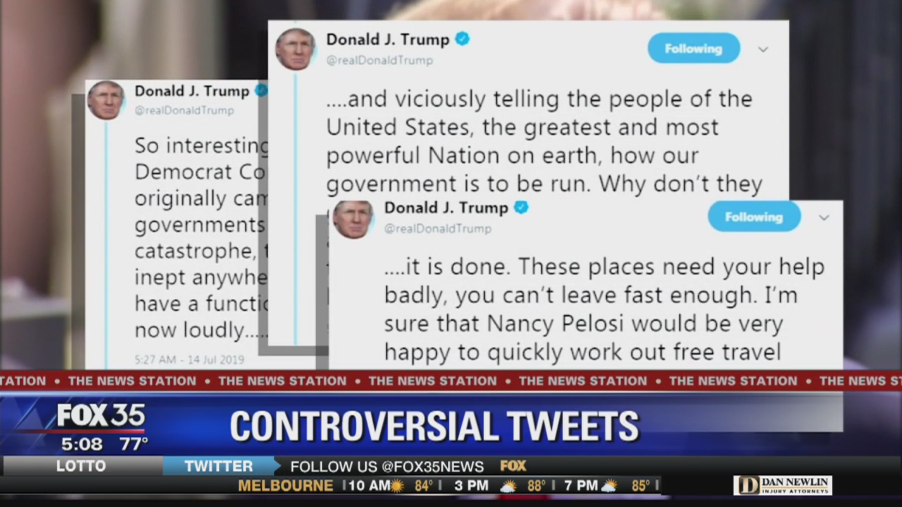 Trump criticized over tweets at congresswomen