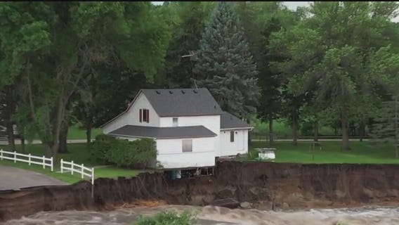 Rapidan Dam failure: Home teeters on brink