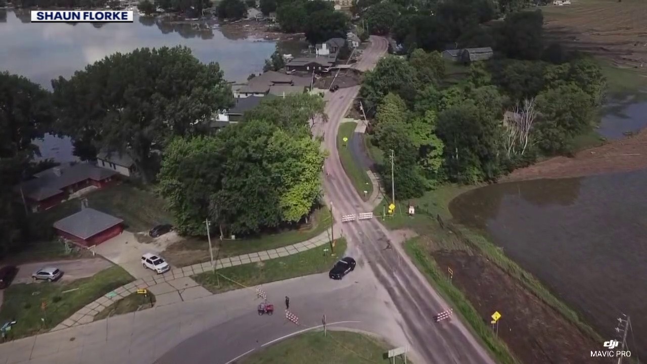 I-29 destroyed during South Dakota flooding