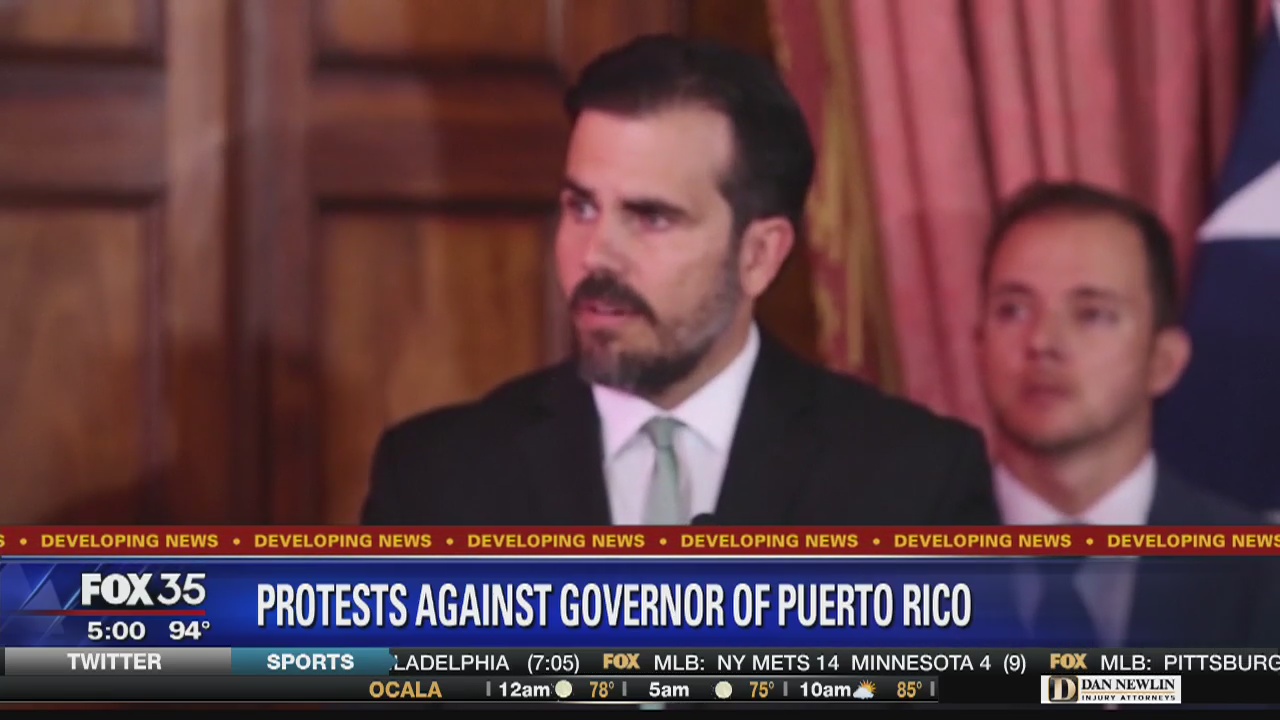 Protests call for Puerto Rican governor to resign