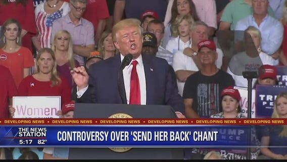 Trump under fire for chants at NC rally