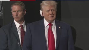 Donald Trump makes first appearance after shooting