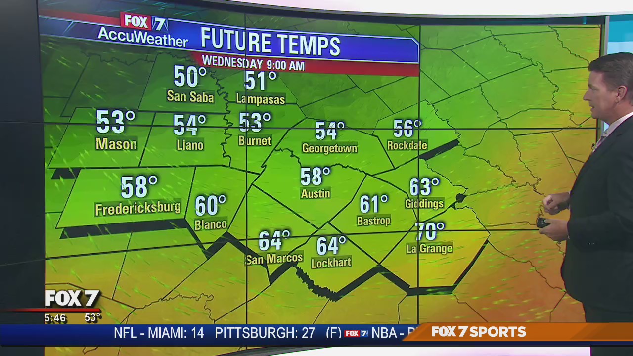 Morning weather forecast for October 29