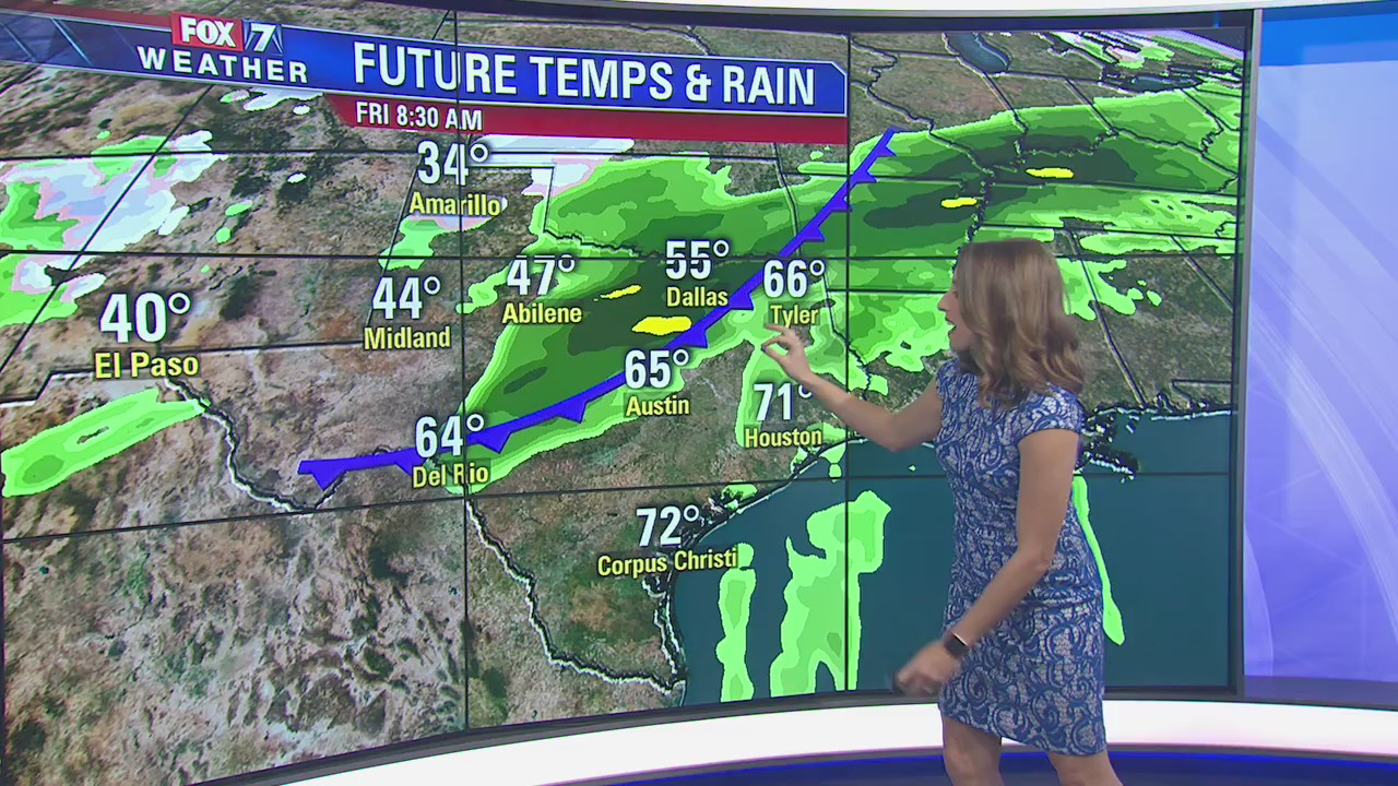 Evening weather forecast for November 19