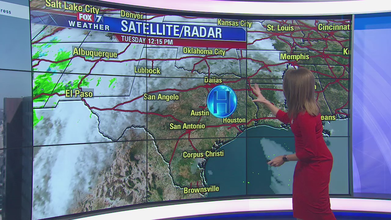 Noon weather forecast for December 24