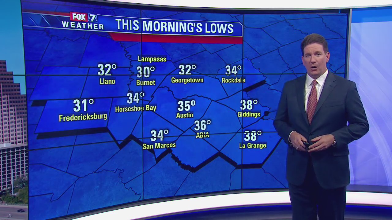 Midday weather forecast for December 17