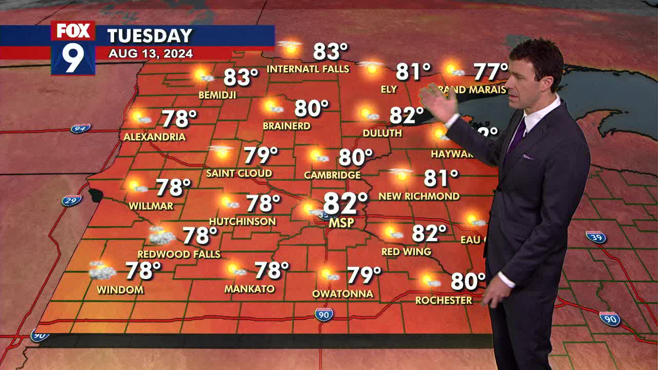MN weather: Sunny and warm day on Tuesday | FOX 9 Minneapolis-St. Paul