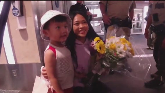 Suni Lee welcomed home after Olympics