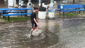 Minnesota State Fair flooding during storm