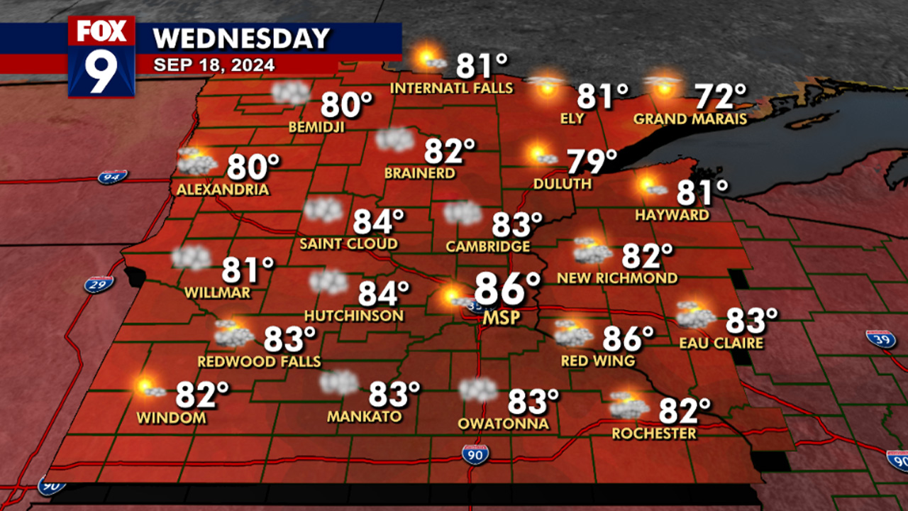 MN weather: Warm Wednesday; rain around the corner