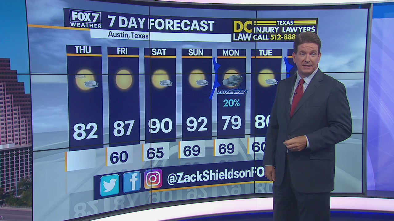 Noon weather forecast for September 24, 2020