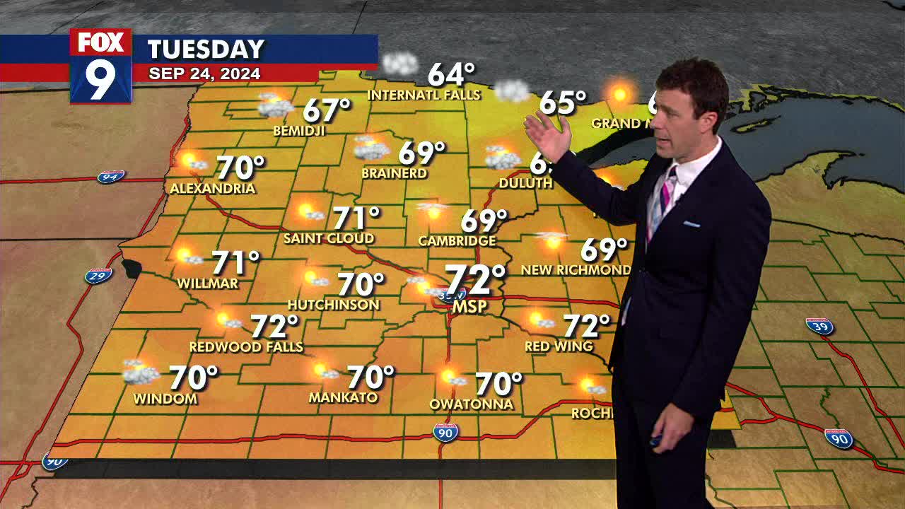 MN weather: Cloudy start, afternoon sun on Tuesday | FOX 9 Minneapolis ...