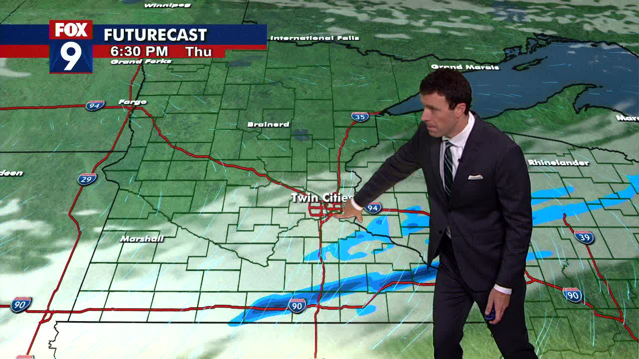 MN weather: Seasonable, spotty sprinkle Thursday