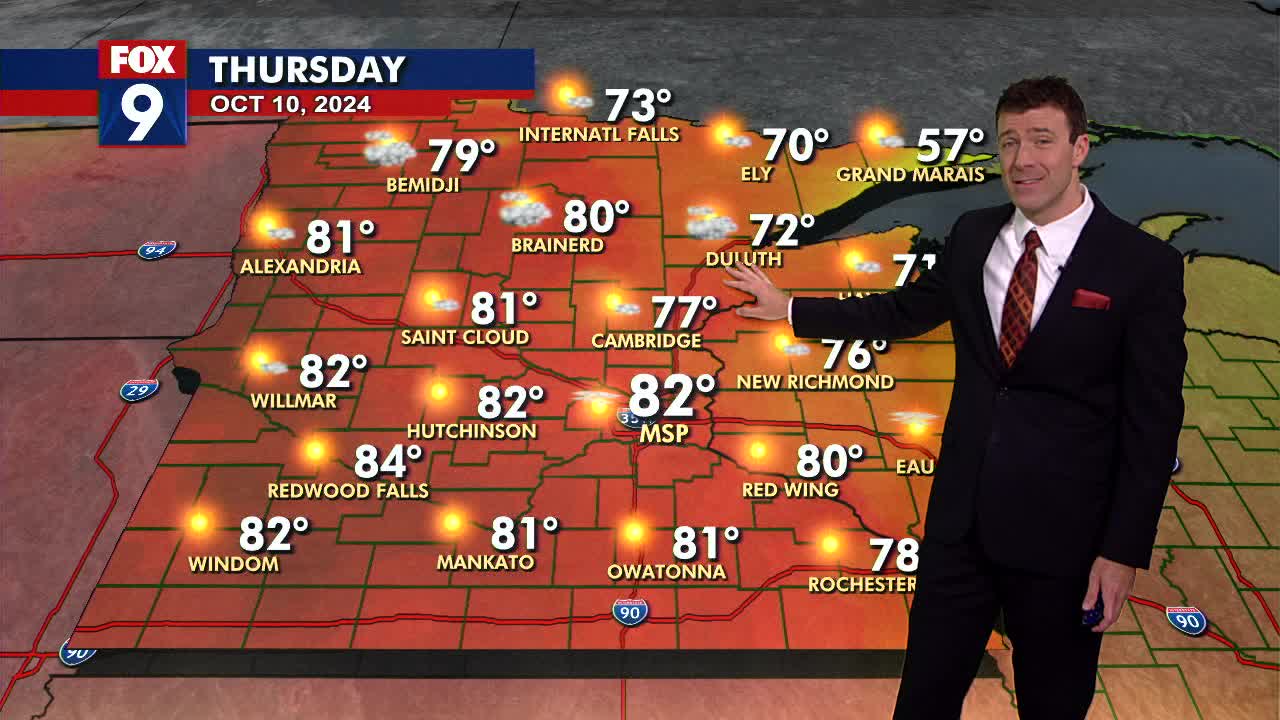 MN weather: Bright, unseasonably warm Thursday | FOX 9 Minneapolis-St. Paul