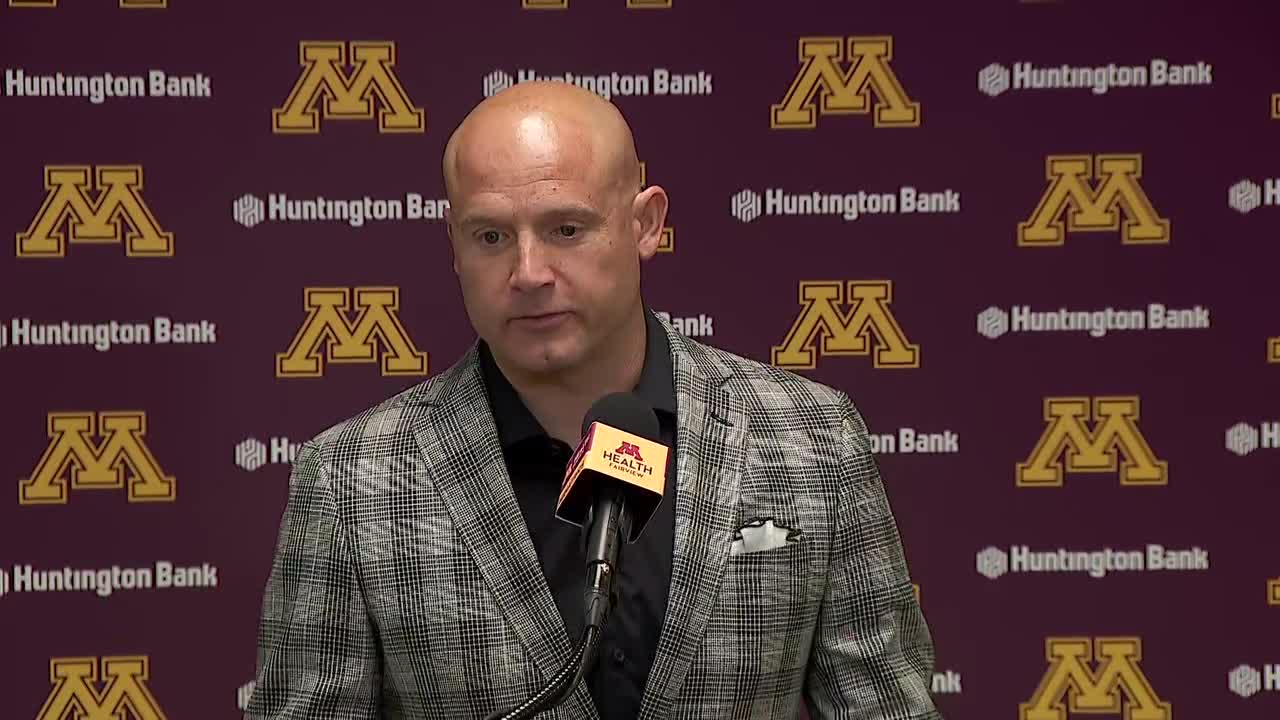 Gophers P.J. Fleck talks bye week, Maryland for Homecoming