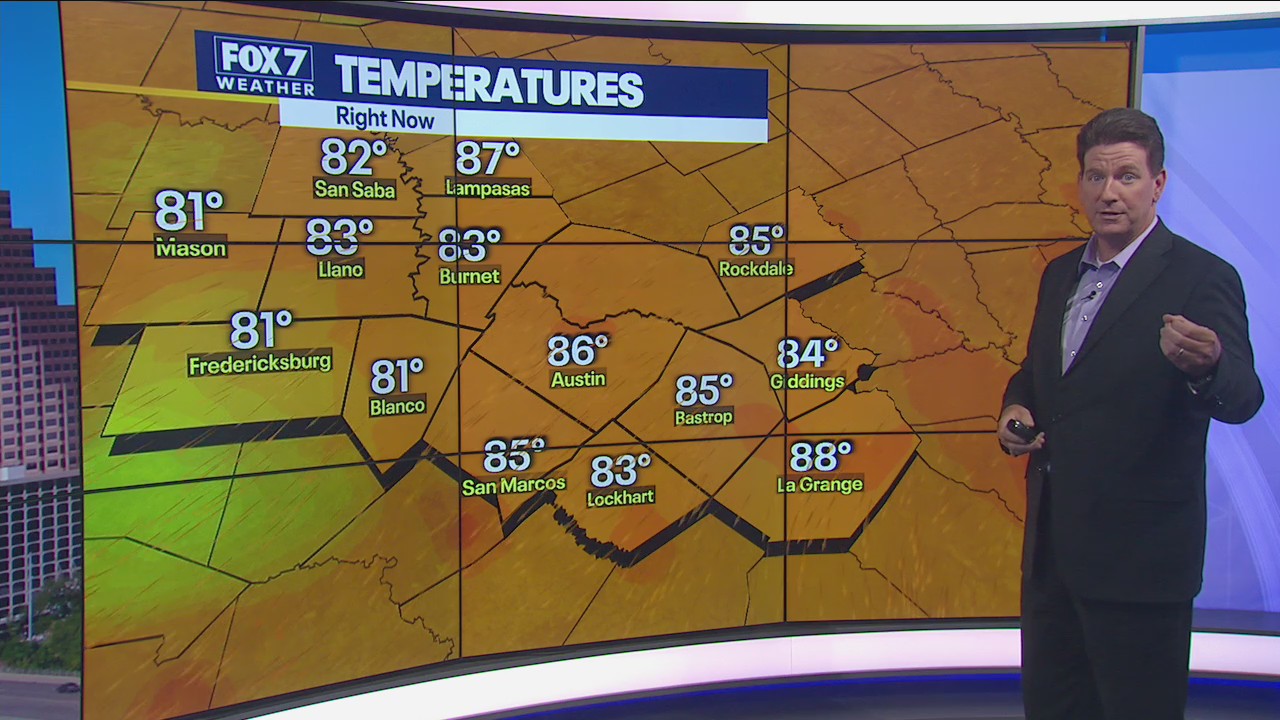 Noon weather forecast for July 21, 2021