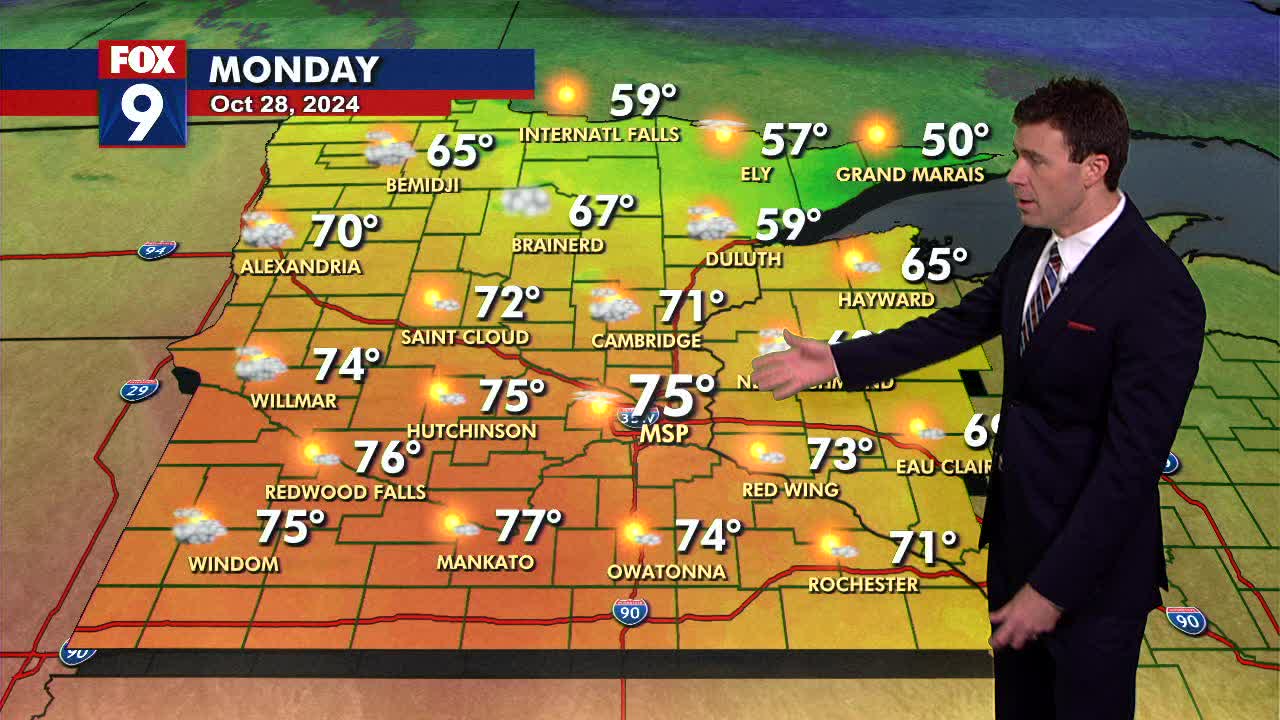 MN weather: Record warmth possible Monday