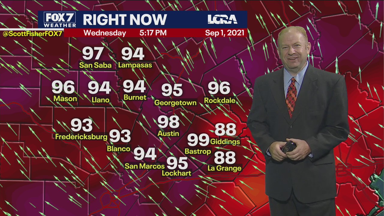 Evening weather forecast for September 1, 2021