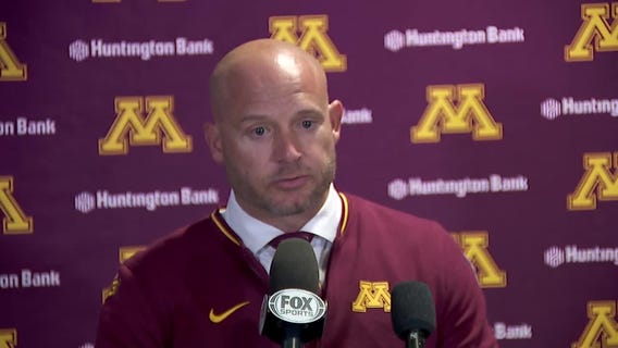 P.J. Fleck reacts after Gophers beat Illinois 25-17