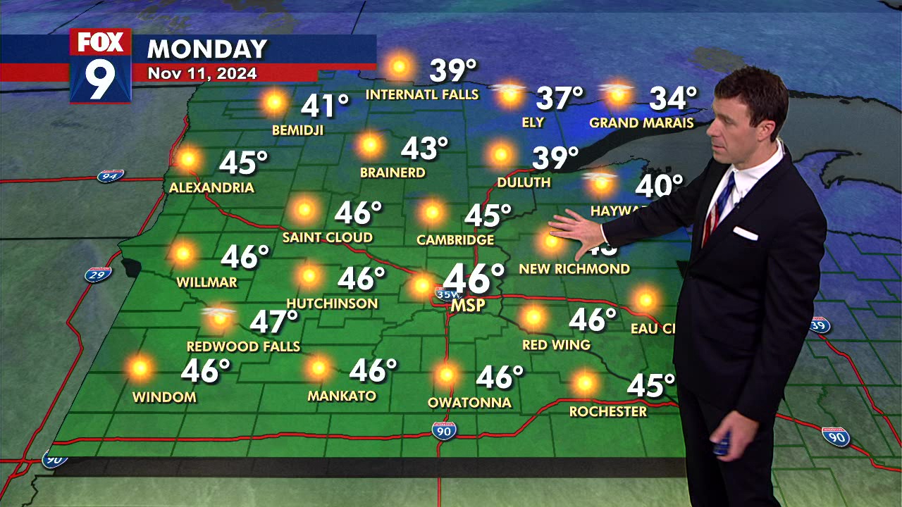 Minnesota weather: Veterans Day forecast | FOX 9 Minneapolis-St. Paul