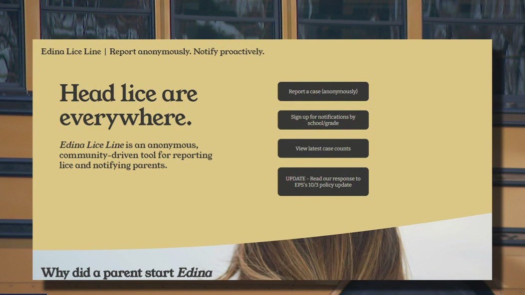 Edina parents create ?lice line? to track uptick