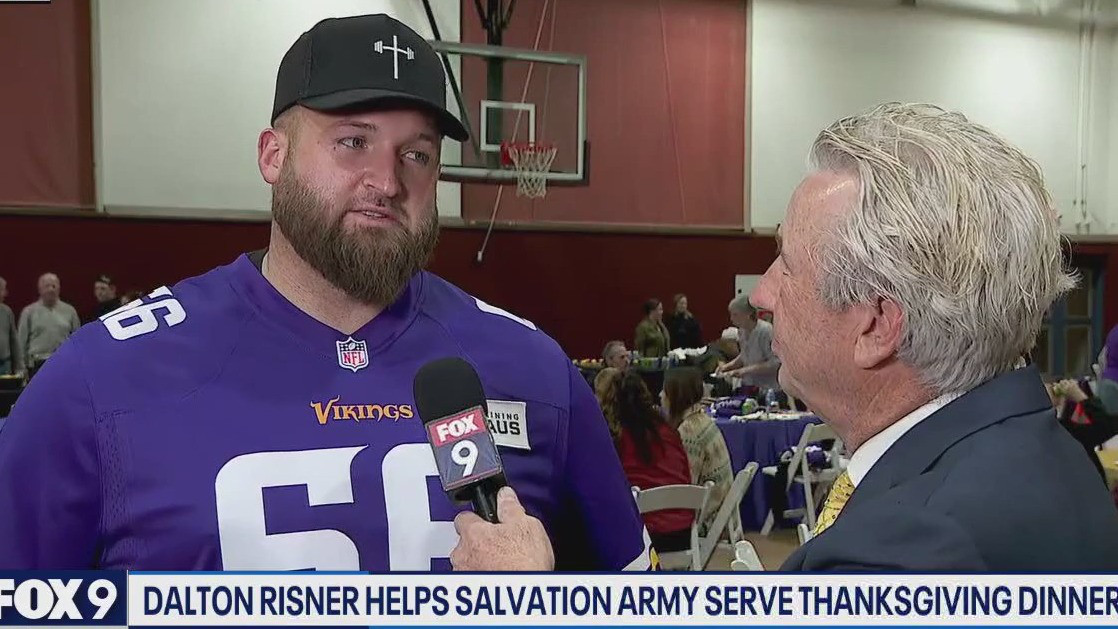 Dalton Risner hosts Thanksgiving dinner with Salvation Army
