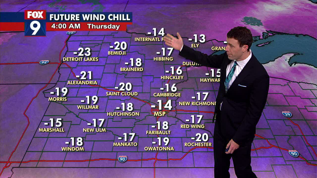 MN weather: Plunging temperatures, gusty Wednesday