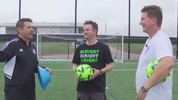 World Cup: Casey Claiborne and Zack Shields learn how to play soccer