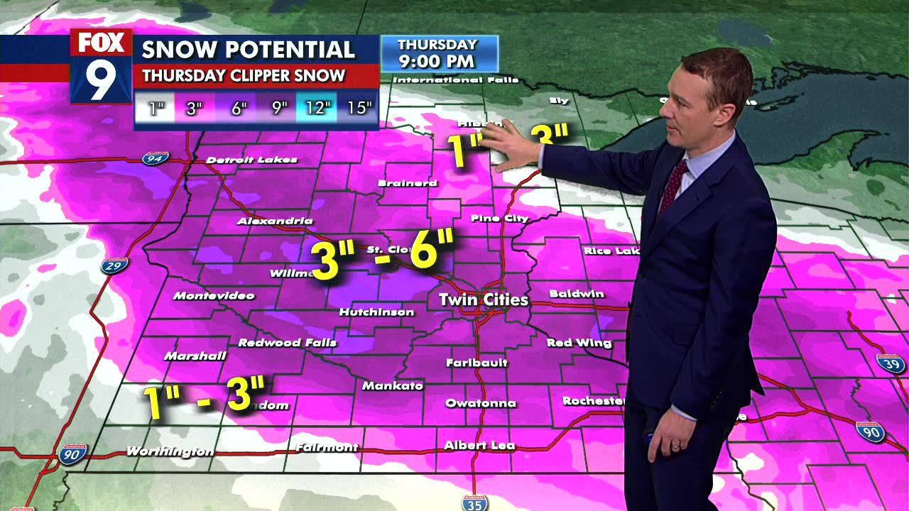 MN weather: Snowy Thursday