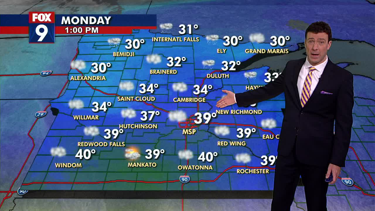 MN weather: Mild and breezy on Monday | FOX 9 Minneapolis-St. Paul